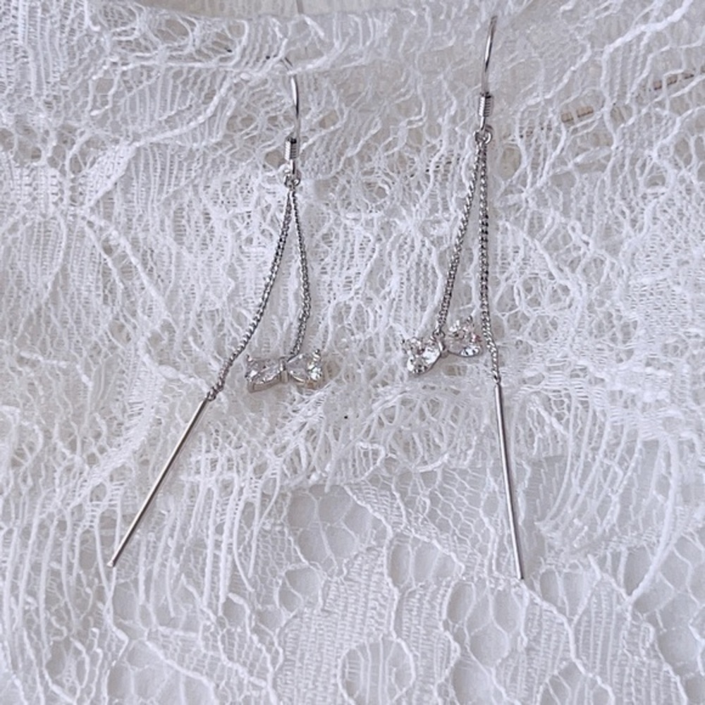 Sterling silver dangle earrings